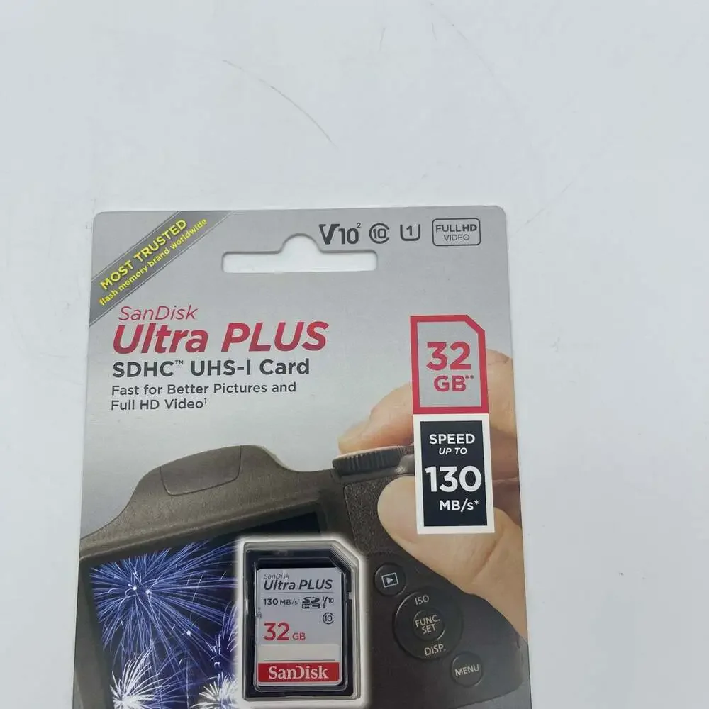 SanDisk Ultra PLUS 32GB SDHC UHS-I Memory Card‎ 130MB/s